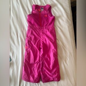 The North Face Fuchsia Toddler Snow Bib. 3T